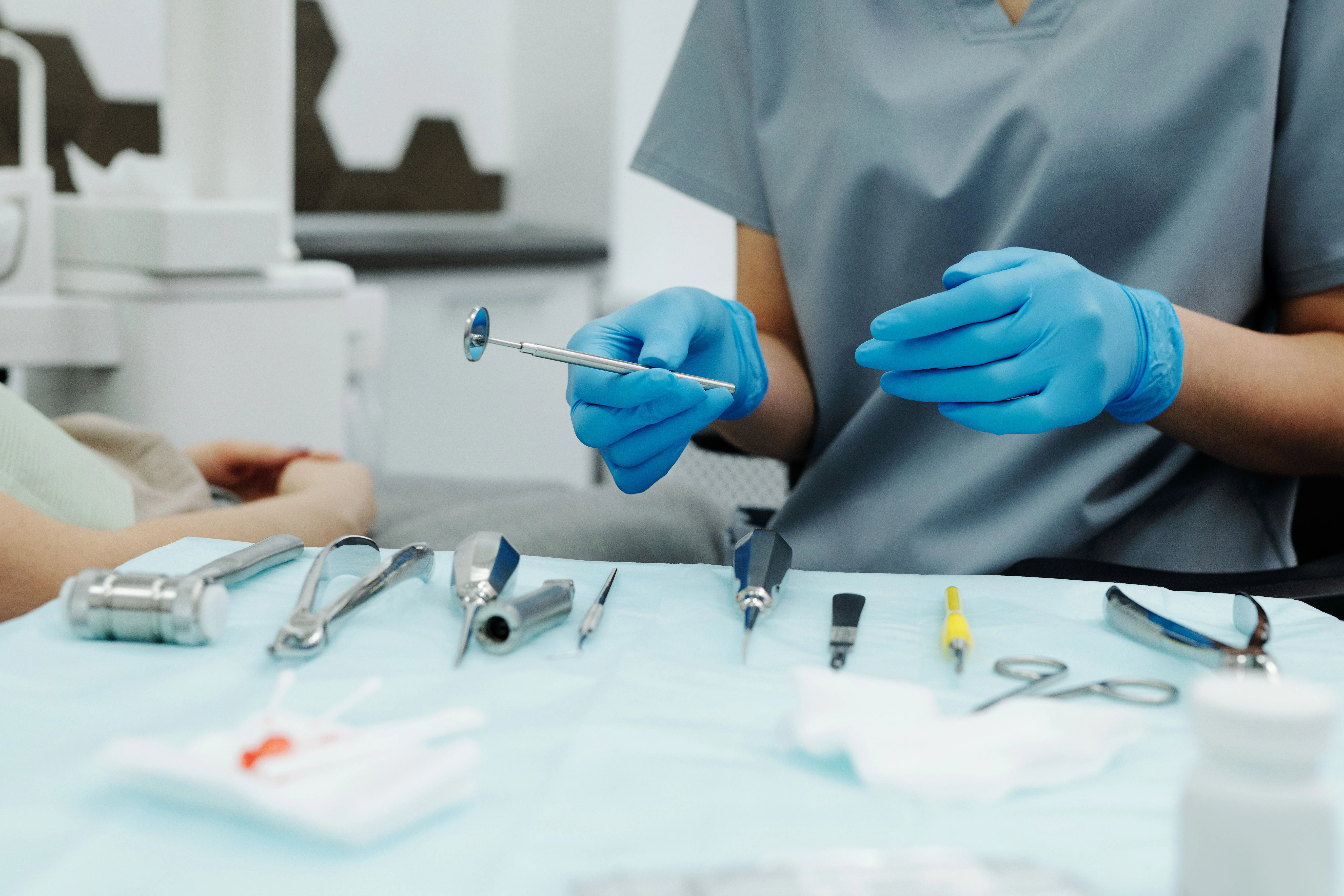 Tools at a dental office.
