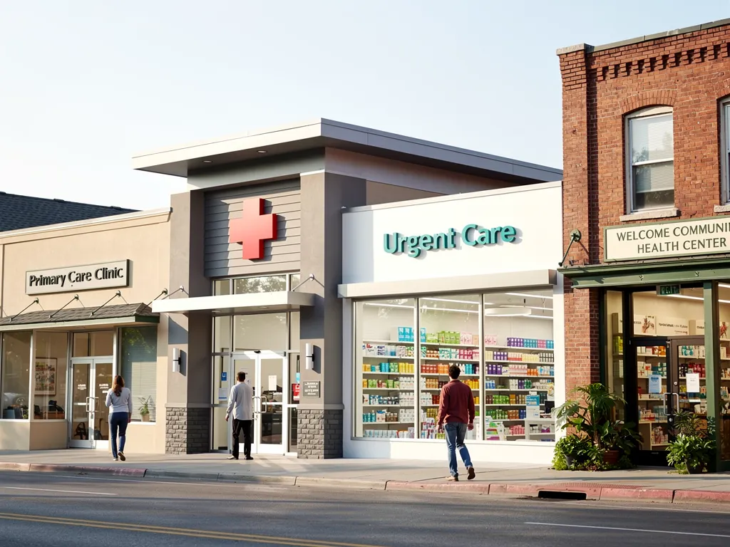 Chart comparing doctor visit prices across primary care, urgent care, and ER